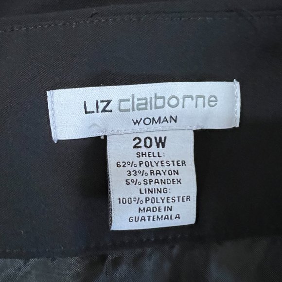 Liz Claiborne Woman Size 20W Black Skirt - Picture 6 of 8